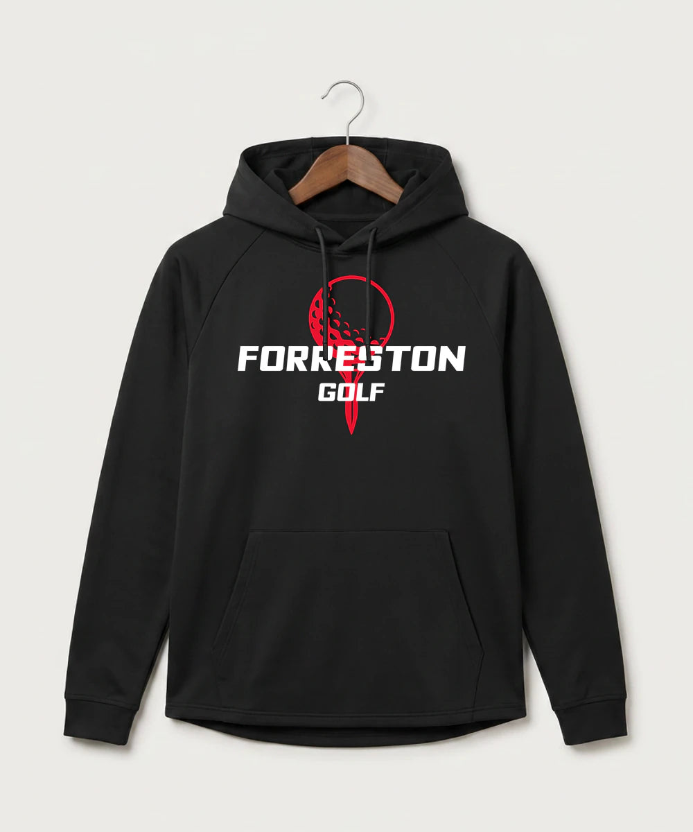 Forreston Golf - Black Hoodie - Full Front