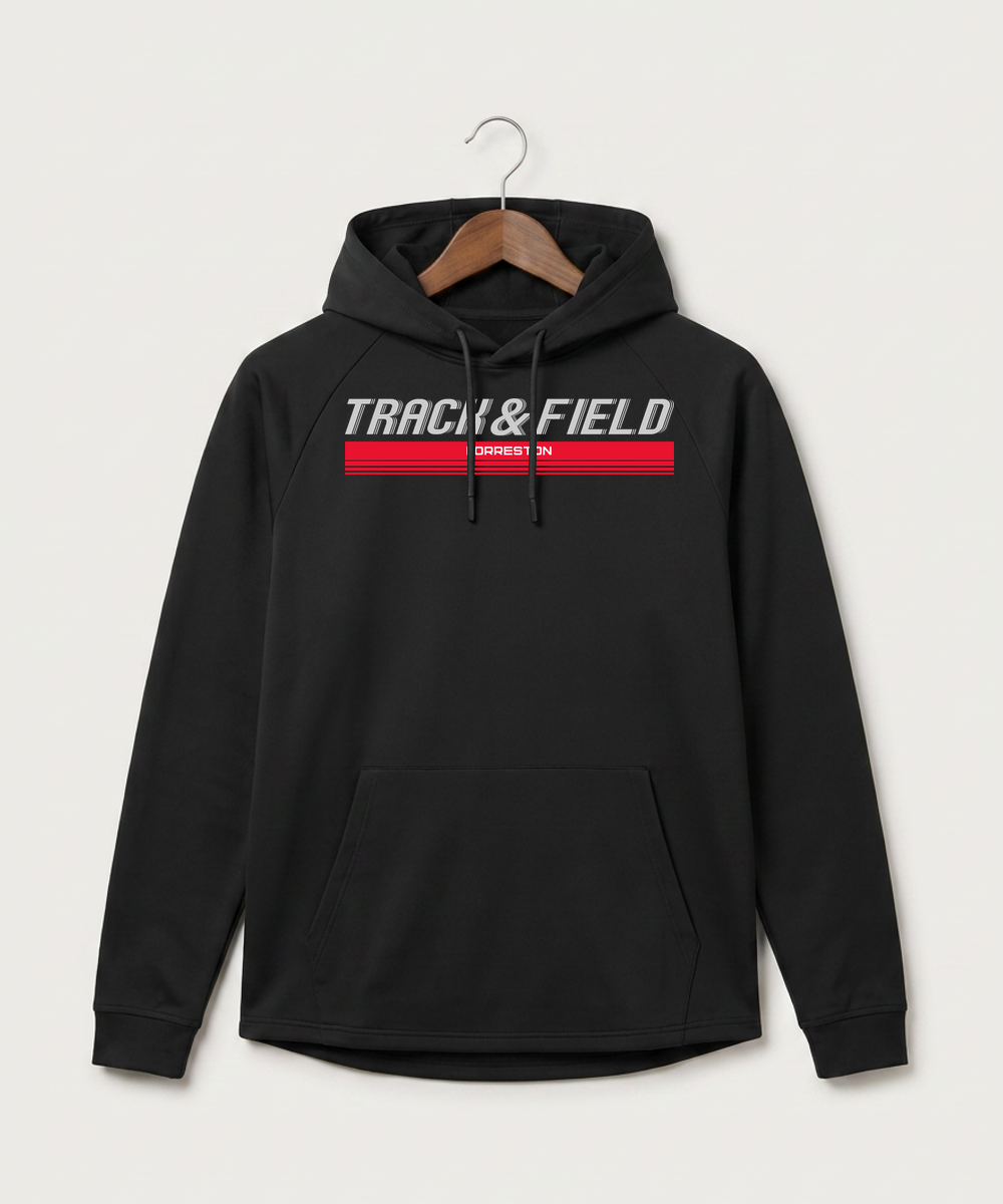 Forreston Track and Field - Black Hoodie - Full Front