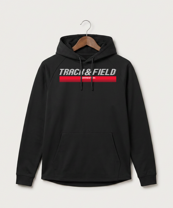 Forreston Track and Field - Black Hoodie - Full Front