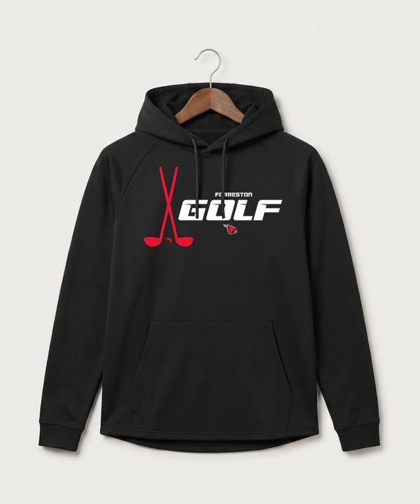 Forreston Golf - Black Hoodie - Full Front