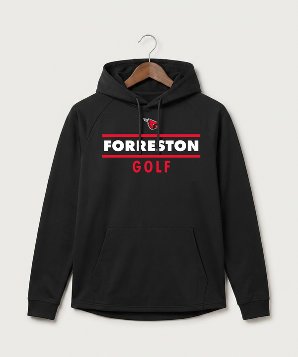 Forreston Golf - Black Hoodie - Full Front