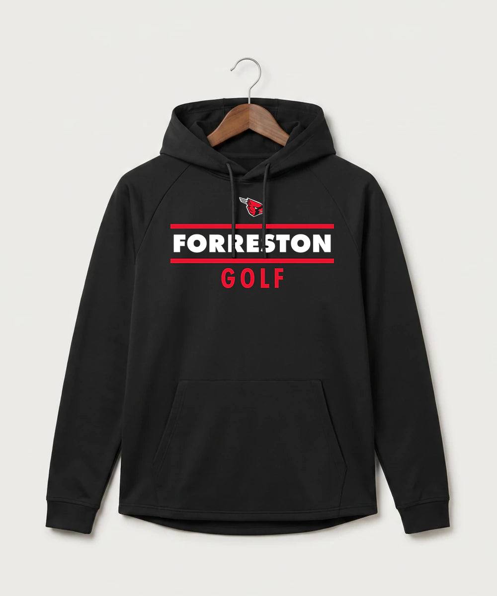 Forreston Golf - Black Hoodie - Full Front