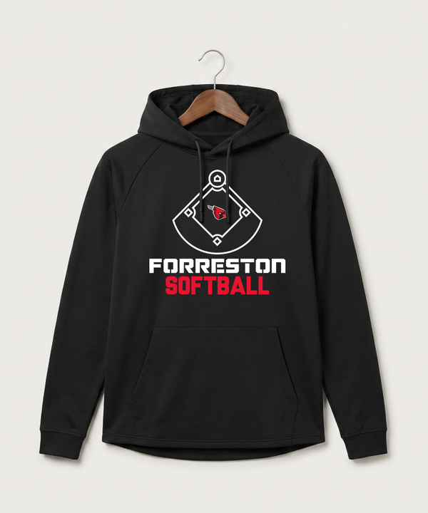 Forreston Softball - Black Hoodie - Full Front