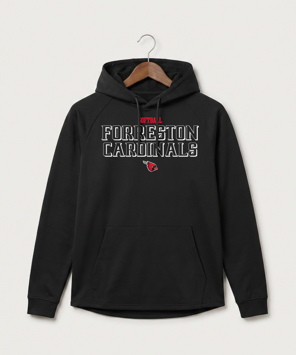 Forreston Softball - Black Hoodie - Full Front