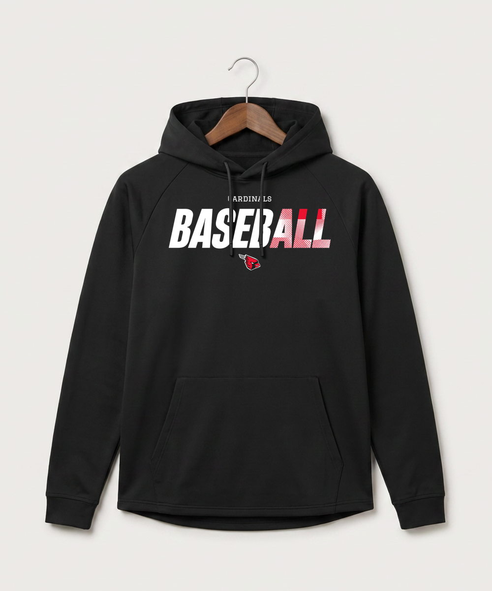 Forreston Baseball - Black Hoodie - Full Front