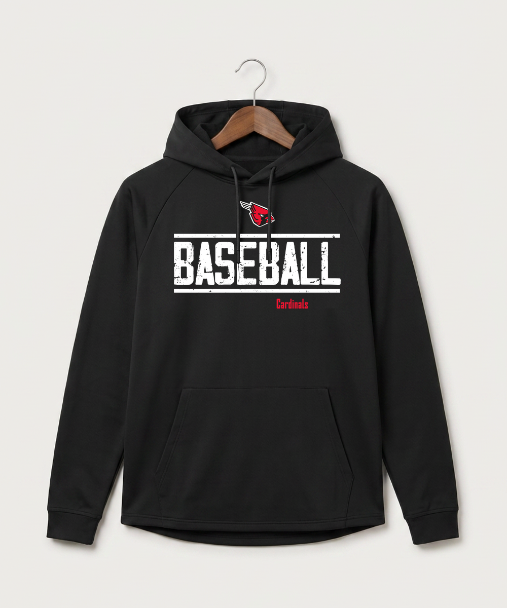 Forreston Baseball - Black Hoodie - Full Front
