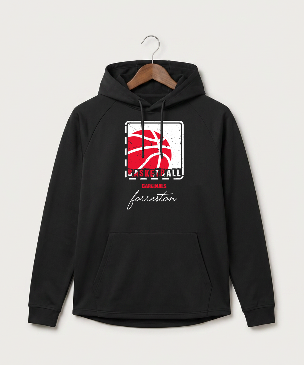 Forreston Basketball - Black Hoodie - Full Front