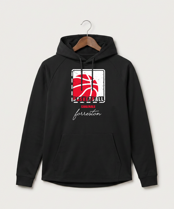 Forreston Basketball - Black Hoodie - Full Front