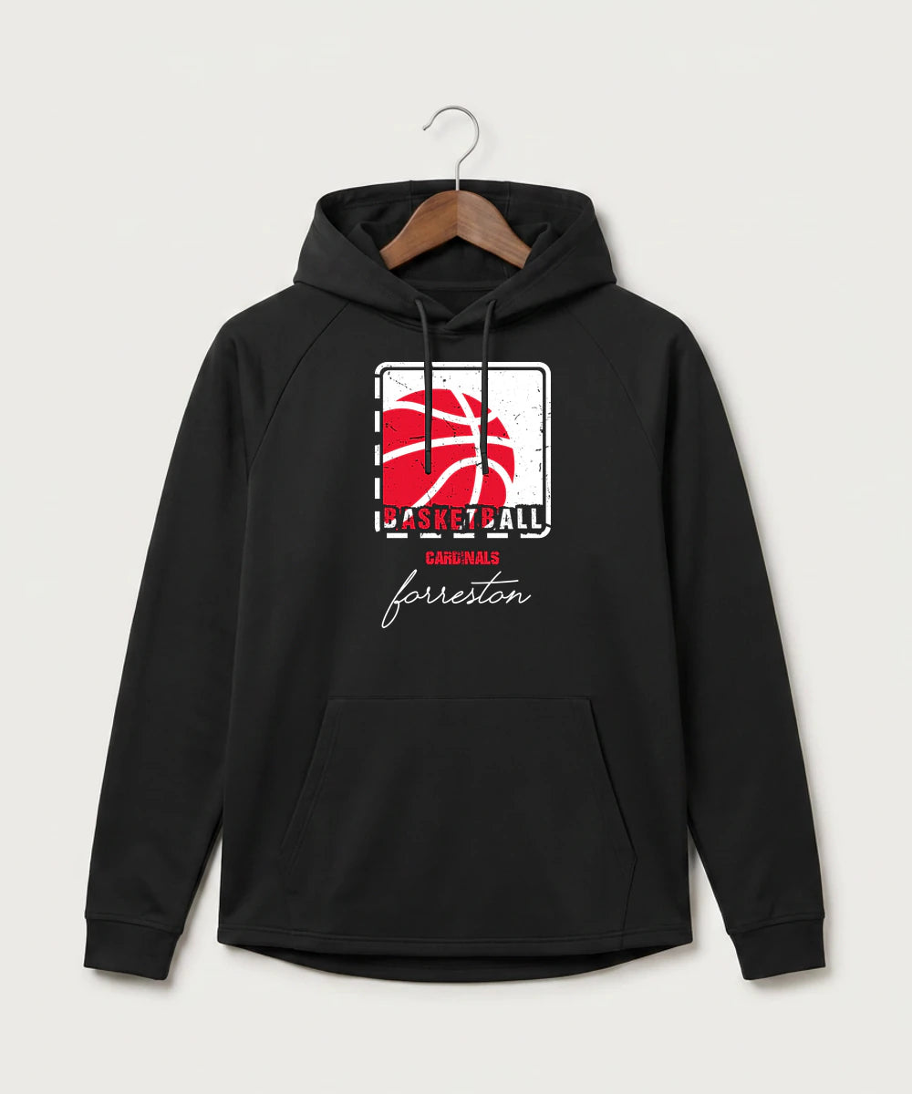 Forreston Basketball - Black Hoodie - Full Front