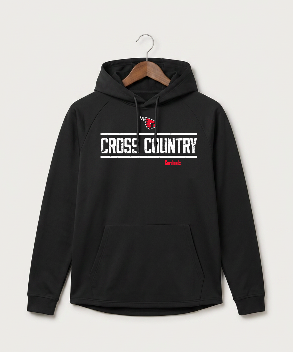 Forreston Cross Country - Black Hoodie - Full Front