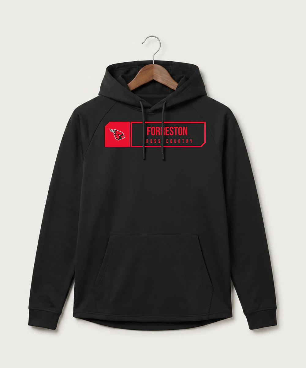 Forreston Cross Country - Black Hoodie - Full Front
