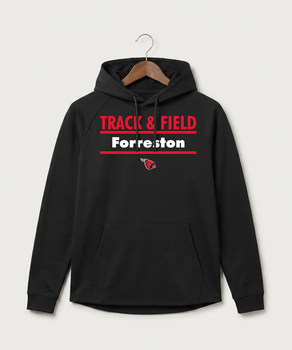 Forreston Track and Field - Black Hoodie - Full Front