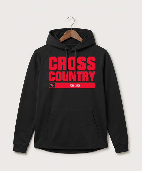 Forreston Cross Country - Black Hoodie - Full Front