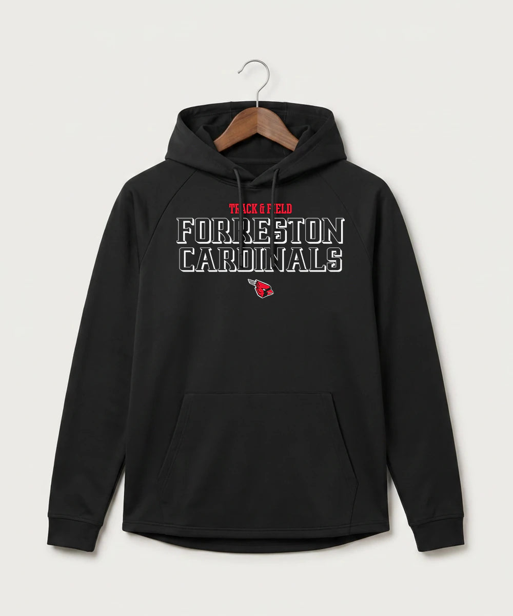 Forreston Track and Field - Black Hoodie - Full Front