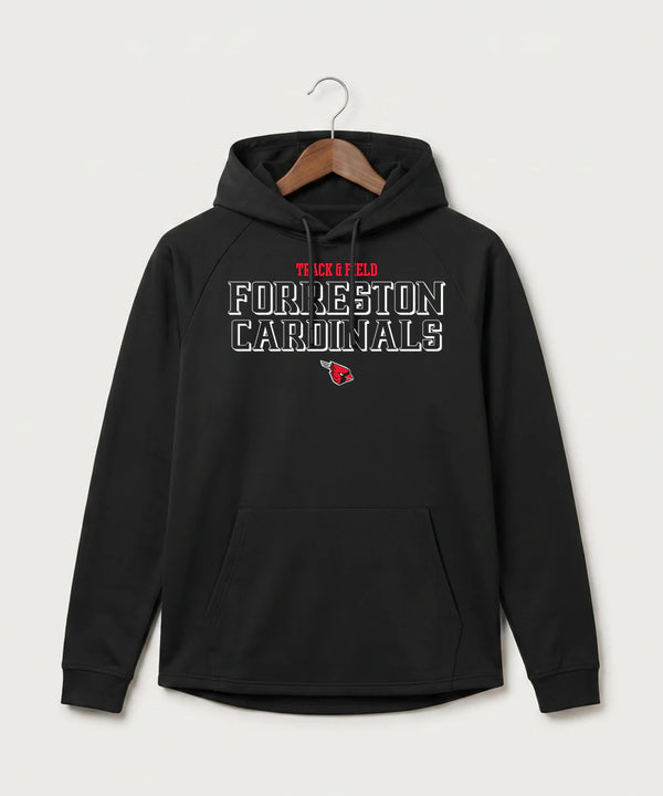 Forreston Track and Field - Black Hoodie - Full Front