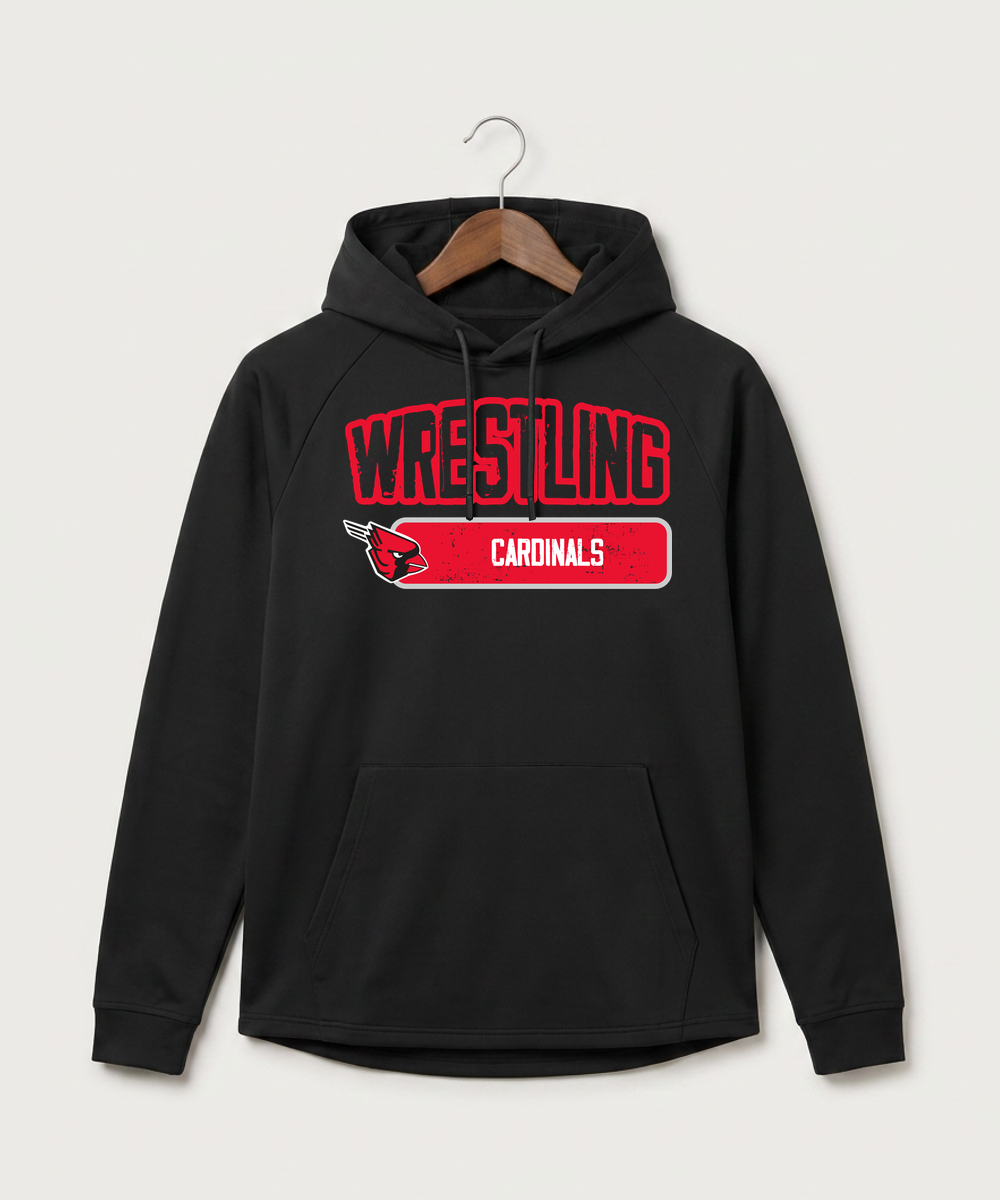 Forreston Wrestling - Black Hoodie - Full Front