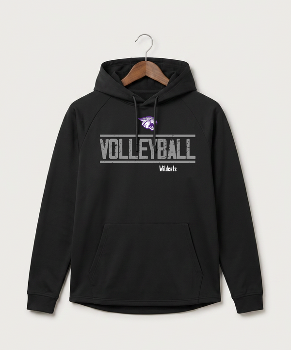 Goodhue High School Volleyball (Girls) - Black Hoodie - Full Front