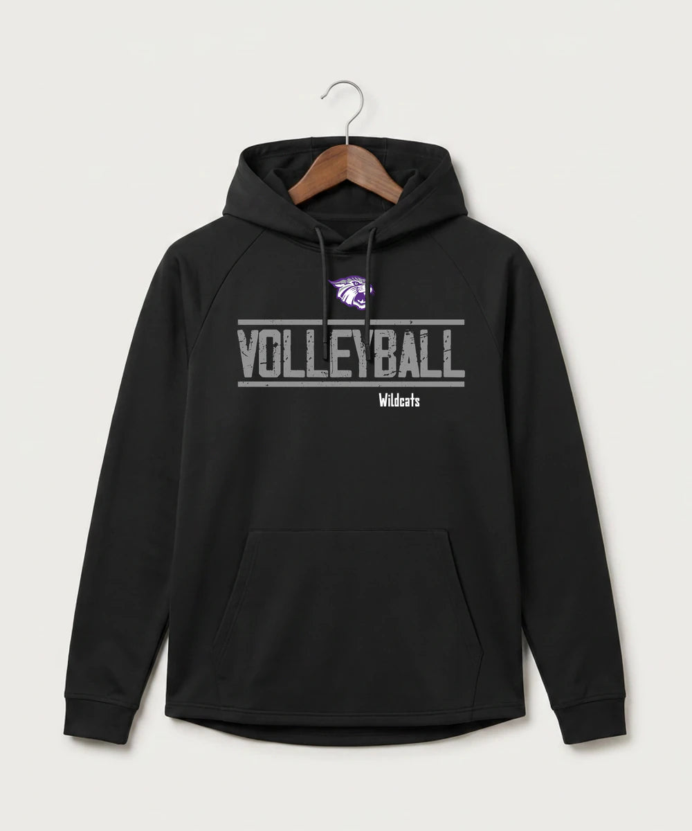 Goodhue High School Volleyball (Girls) - Black Hoodie - Full Front