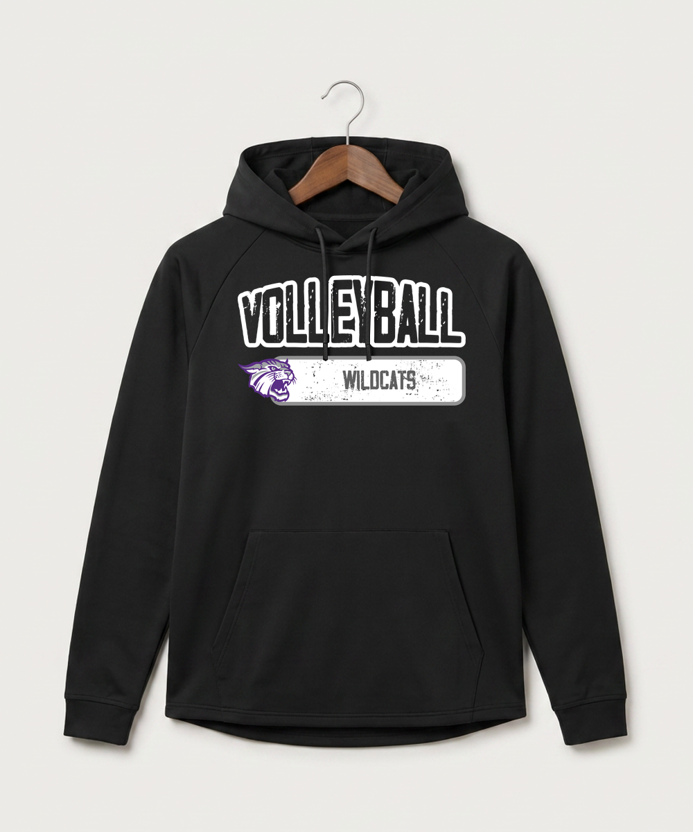 Goodhue High School Volleyball (Girls) - Black Hoodie - Full Front