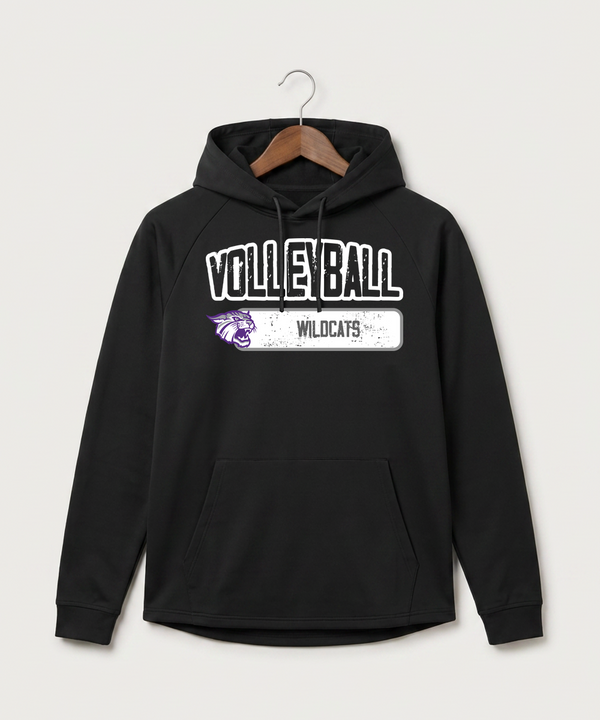 Goodhue High School Volleyball (Girls) - Black Hoodie - Full Front