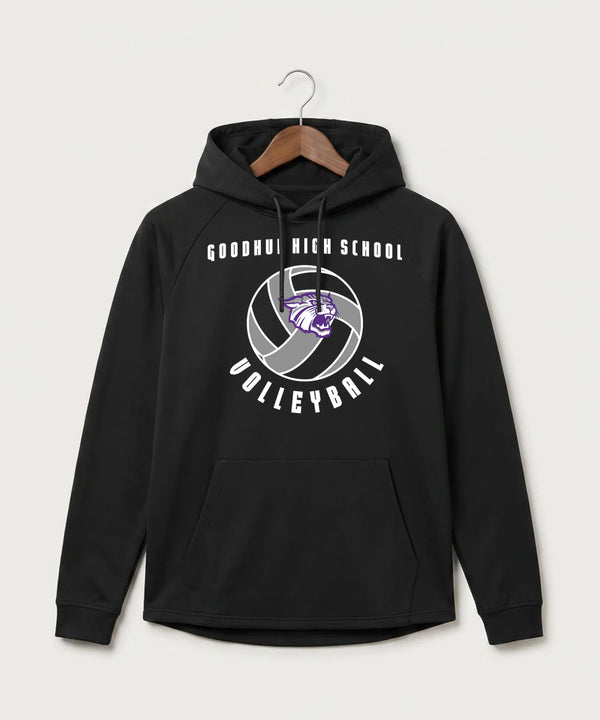 Goodhue High School Volleyball (Girls) - Black Hoodie - Full Front