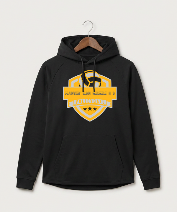 Plainview Elgin Millville H S Volleyball (Girls) - Black Hoodie - Full Front