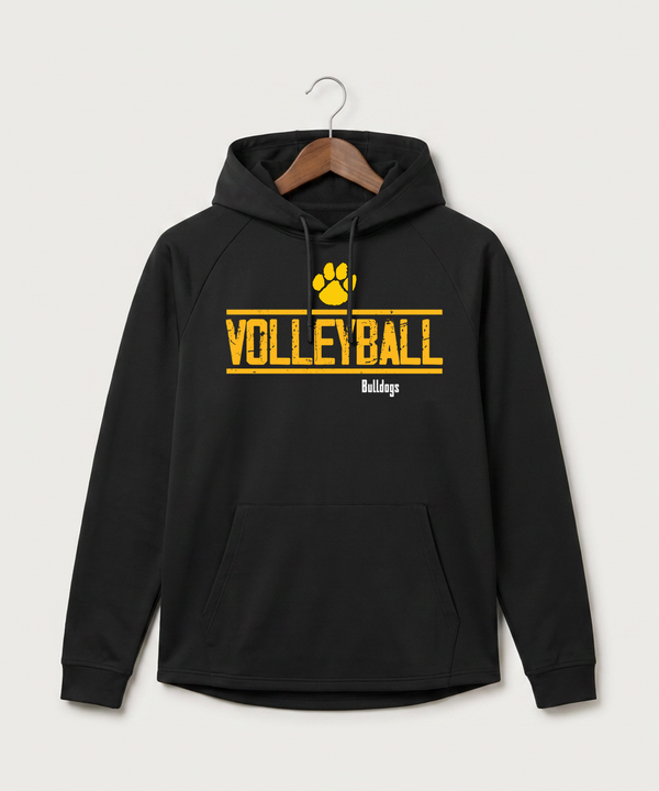 Plainview Elgin Millville H S Volleyball (Girls) - Black Hoodie - Full Front