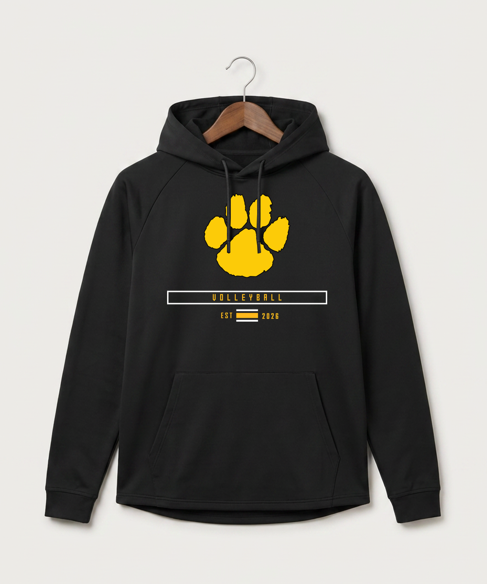 Plainview Elgin Millville H S Volleyball (Girls) - Black Hoodie - Full Front