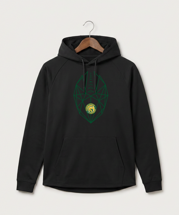 Rushford Peterson High School Football (Boys) - Black Hoodie - Full Front