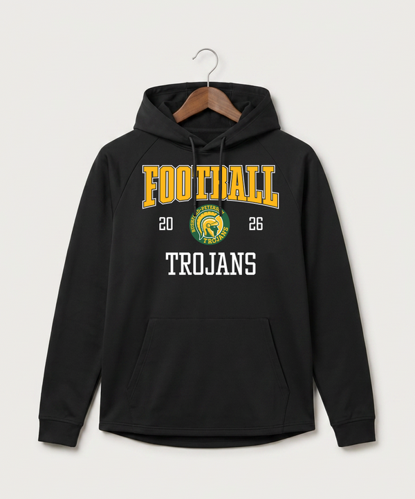 Rushford Peterson High School Football (Boys) - Black Hoodie - Full Front