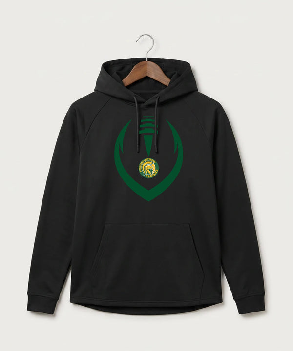 Rushford Peterson High School Football (Boys) - Black Hoodie - Full Front