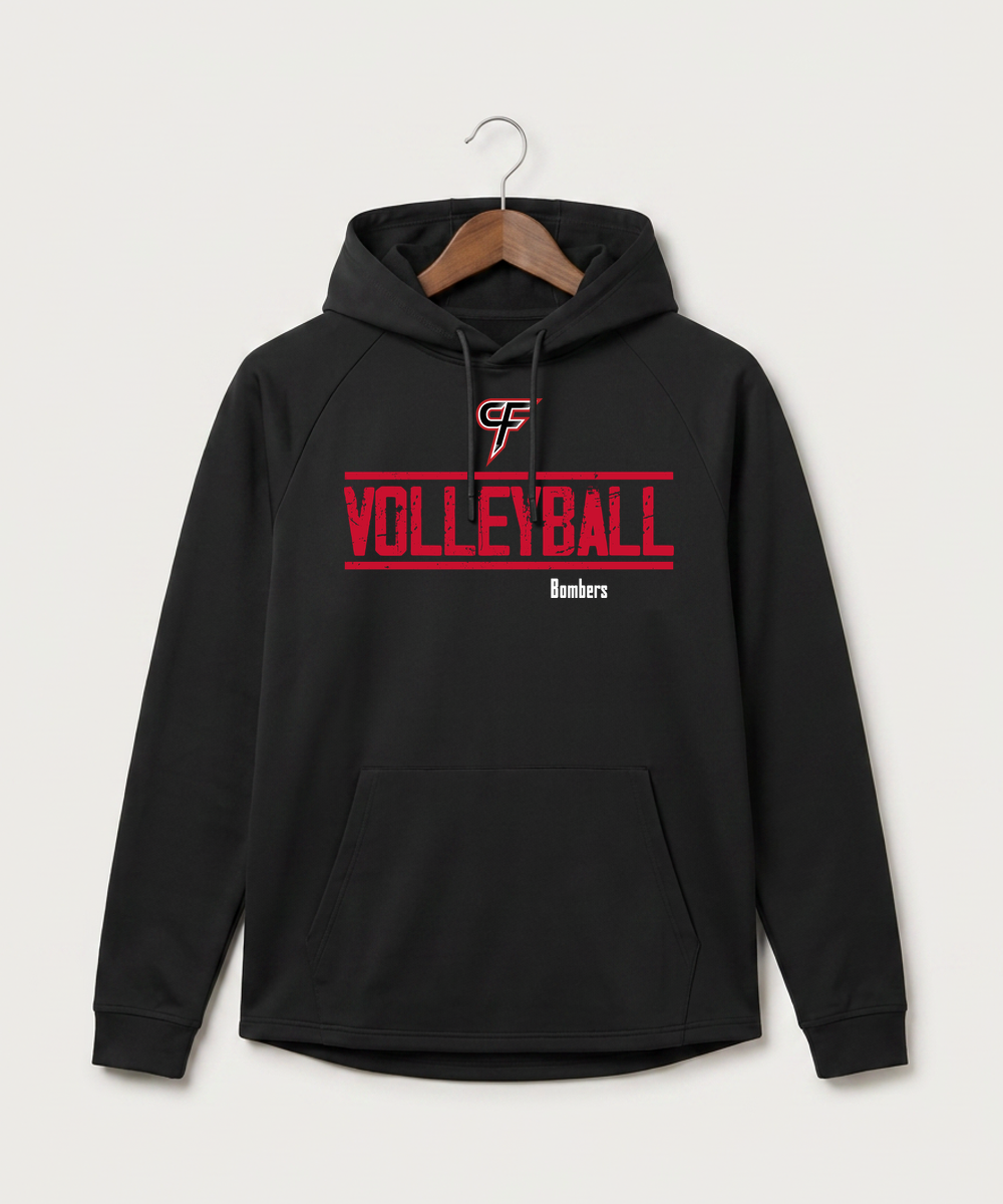 Cannon Falls High School Volleyball (Girls) - Black Hoodie - Full Front