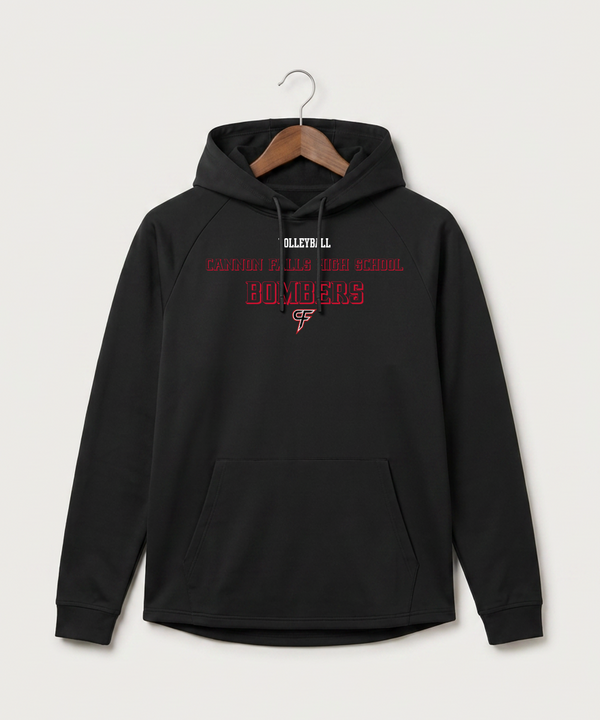 Cannon Falls High School Volleyball (Girls) - Black Hoodie - Full Front