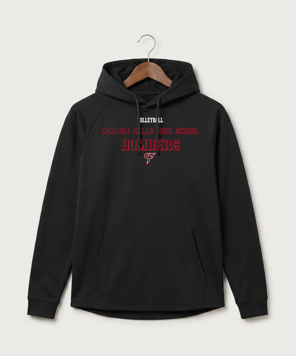 Cannon Falls High School Volleyball (Girls) - Black Hoodie - Full Front