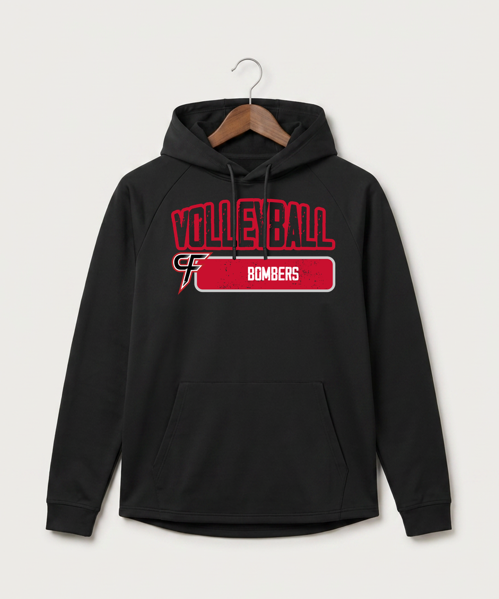 Cannon Falls High School Volleyball (Girls) - Black Hoodie - Full Front