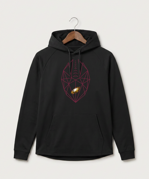 Dover-Eyota High School Football (Boys) - Black Hoodie - Full Front