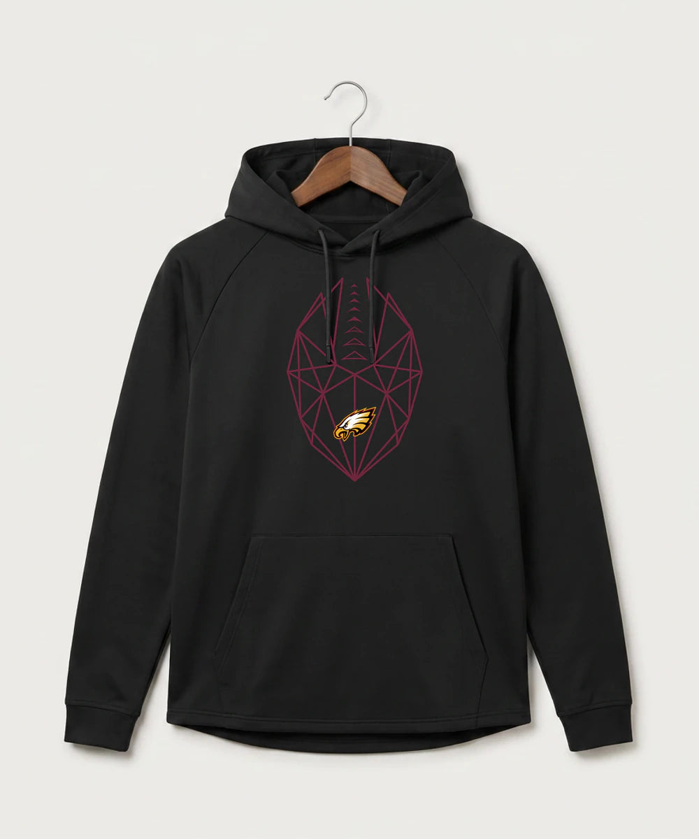 Dover-Eyota High School Football (Boys) - Black Hoodie - Full Front