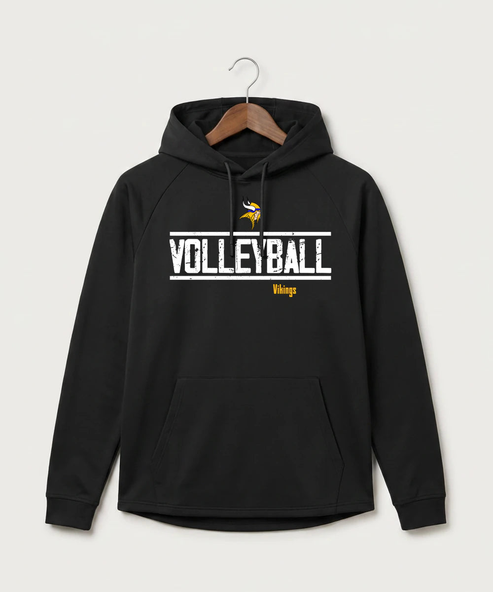 Hayfield High School Volleyball (Girls) - Black Hoodie - Full Front