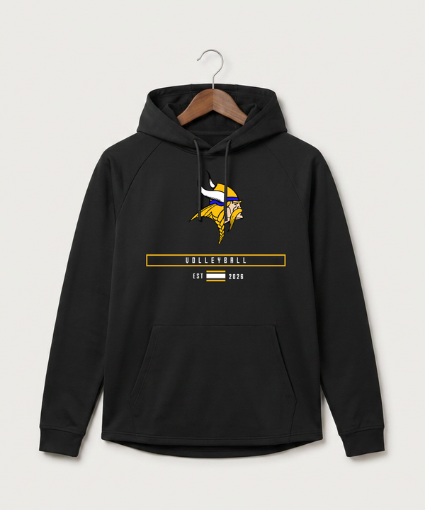 Hayfield High School Volleyball (Girls) - Black Hoodie - Full Front