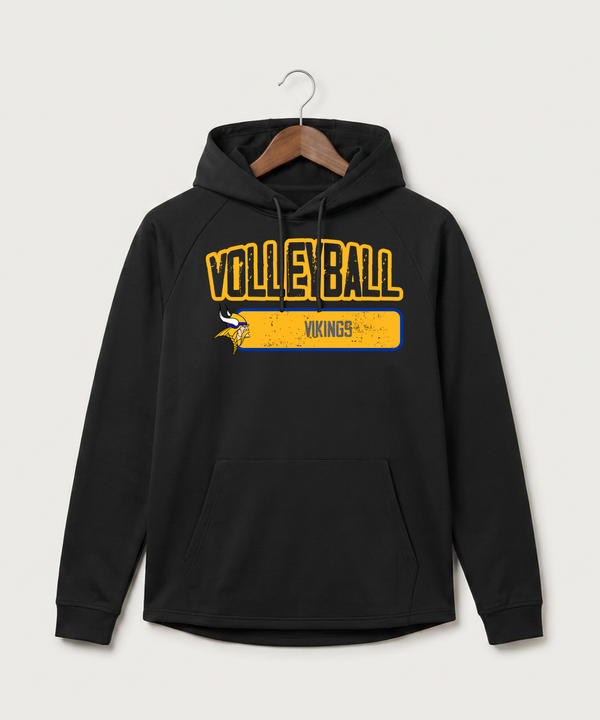 Hayfield High School Volleyball (Girls) - Black Hoodie - Full Front