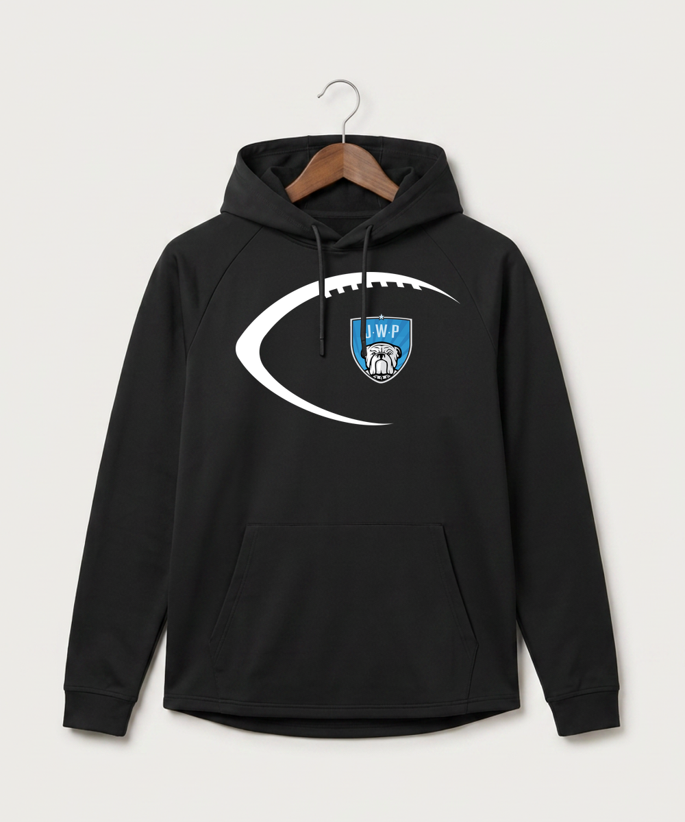 Janesville Waldorf Pemberton Football (Boys) - Black Hoodie - Full Front