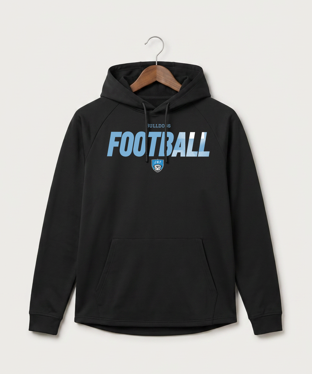 Janesville Waldorf Pemberton Football (Boys) - Black Hoodie - Full Front