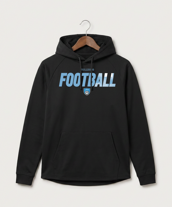 Janesville Waldorf Pemberton Football (Boys) - Black Hoodie - Full Front