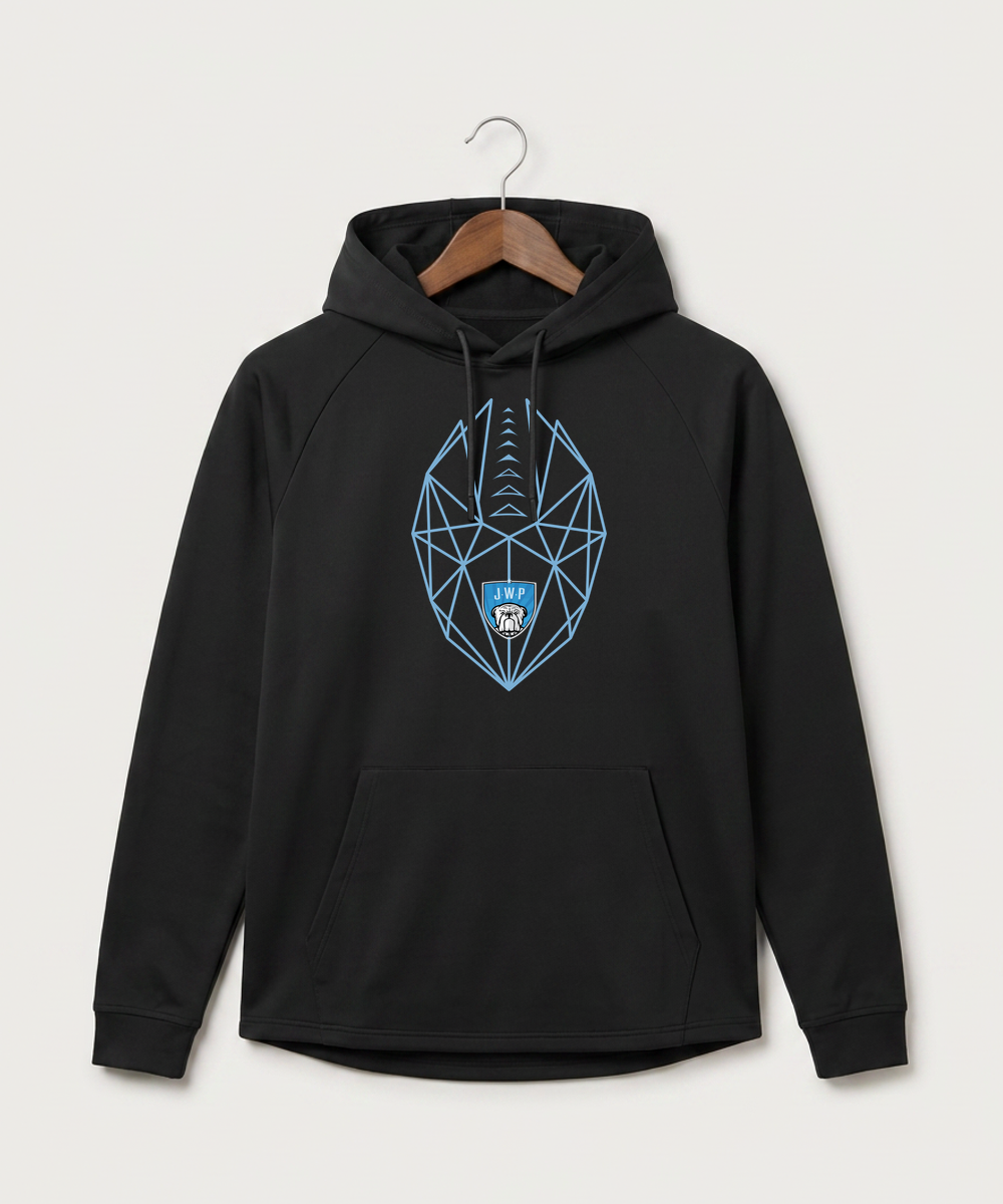Janesville Waldorf Pemberton Football (Boys) - Black Hoodie - Full Front