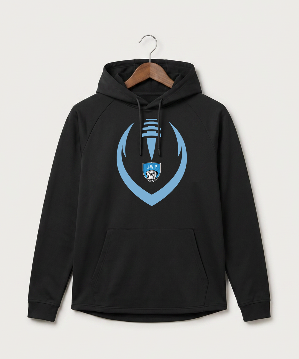 Janesville Waldorf Pemberton Football (Boys) - Black Hoodie - Full Front