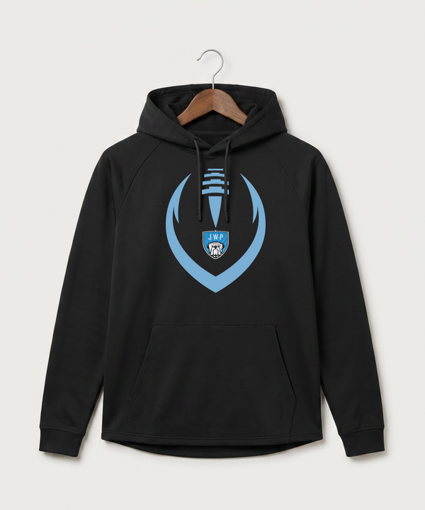 Janesville Waldorf Pemberton Football (Boys) - Black Hoodie - Full Front