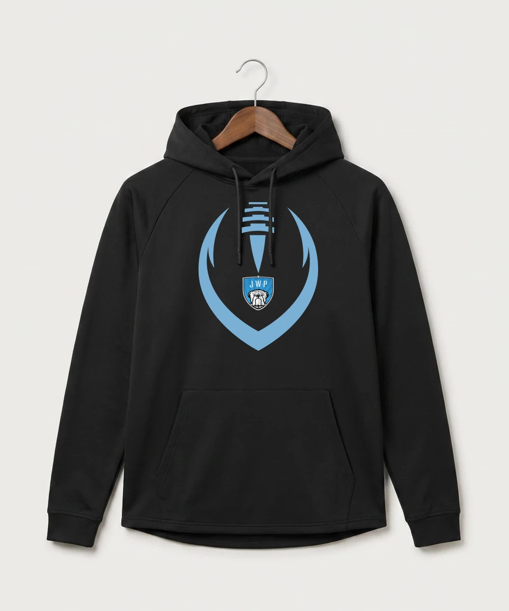 Janesville Waldorf Pemberton Football (Boys) - Black Hoodie - Full Front