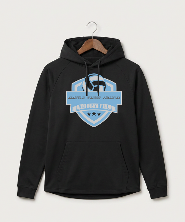 Janesville Waldorf Pemberton Volleyball (Girls) - Black Hoodie - Full Front