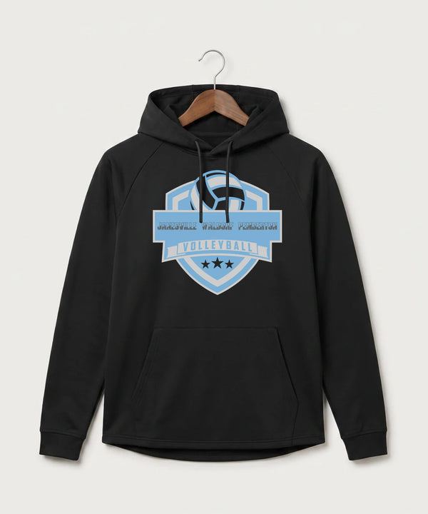 Janesville Waldorf Pemberton Volleyball (Girls) - Black Hoodie - Full Front