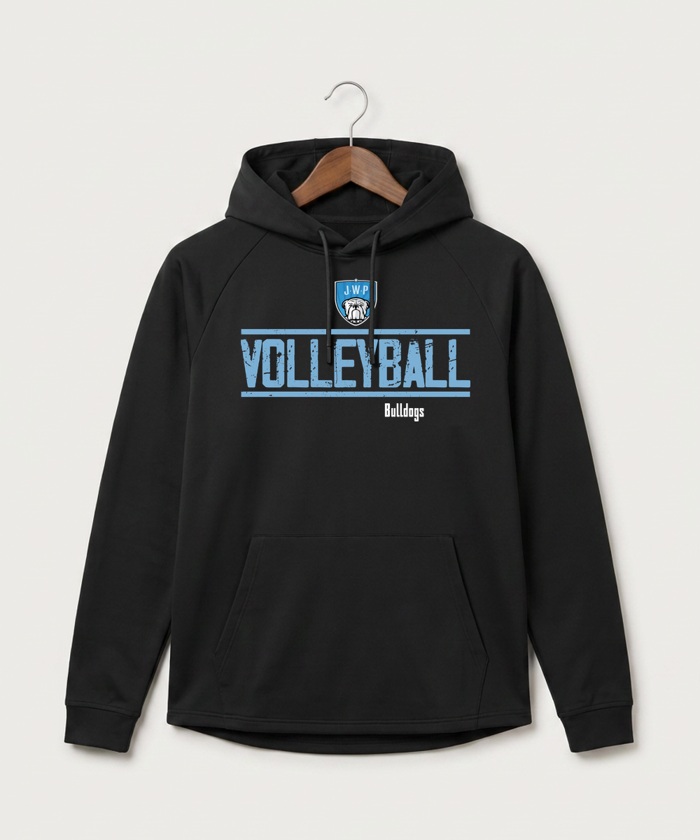Janesville Waldorf Pemberton Volleyball (Girls) - Black Hoodie - Full Front